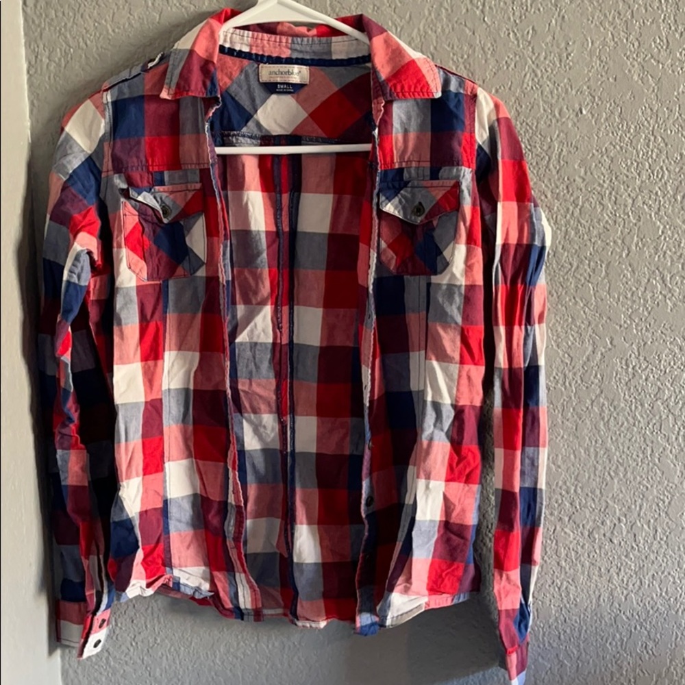 Anchor blue Flannel